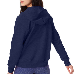 Latest Fashionable Regular Fit Zip up Fleece Hoodie with Drawstring Closure Breathable Winter Wear Full Sleeves Women Hoodie - Product Image 6