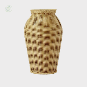 Vase en rotin tissé à la main fabriqué au Vietnam matériau écologique pour la décoration intérieure et la décoration de la vaisselle en gros - Product Image 1