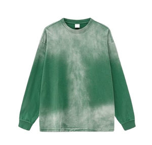 Bon marché Prix Vente en gros Fabricant Séchage rapide Hommes Sweatshirts Bas quantité minimale de commande Épaules tombantes Acid Wash Tissu Sweatshirts OEM - Product Image 4