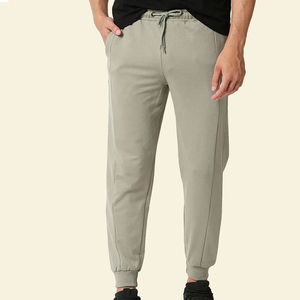 Pantalon professionnel sur mesure pour hommes décontracté taille haute motif droit tissu Service OEM bas prix à vendre en gros - Product Image 1