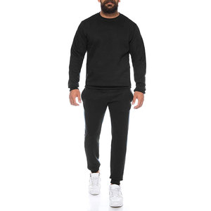 New Arrival Custom Logo Blank <b>Pullover</b> <b>Men</b> Sweat suit High Quality <b>Men's</b> Winter <b>Men</b> Sweatsuit in Solid Color - Product Image 1