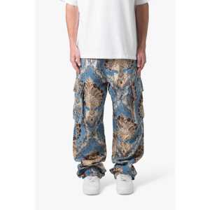 PANTALON CARGO À FLORAUX EN JACQUARD ULTRA BAGGY - Product Image 3
