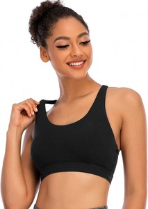 Running Girl High Support Criss-cross Back <b>Padded</b> Strappy Sports <b>Bra</b> for Women Yoga Fitness Push Training <b>Bra</b> Spandex/Nylon - Product Image 3