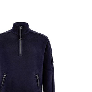 Nouvel arrivage de sweat-shirt basique à demi-fermeture éclair pour hommes avec logo et design personnalisés nouveau style de meilleure qualité de sweat-shirt pour hommes - Product Image 4