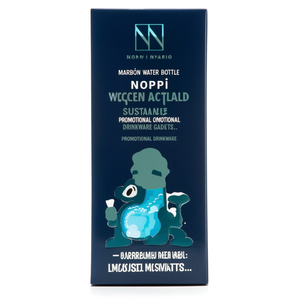 Noppi Bottiglia d'Acqua Riciclata, Gadget Promozionale Sostenibile per Bevande - Product Image 3