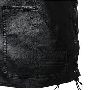 Fashion Custom Made Men's <b>Slim</b> Fit Windproof Winter Breathable Casual Outer Wear Polyester Leather <b>Vest</b> Made in Pakistan - Product Image 5