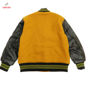 Veste d'hiver classique à toucher doux, style varsity, avec col montant et logo frontal, design respirant et écologique pour hommes - Product Image 2