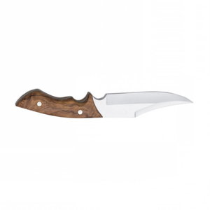 Cuchillo Bowie de hoja fija de acero D2 personalizado hecho a mano soporte OEM de alta calidad con mango de madera rosa y cubierta de cuero - Product Image 2