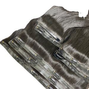 Super Double Luxe Sans Couture Clip-in Vietnamien Remy Cheveux Un Donneur Origine DHL Expédition - Product Image 5