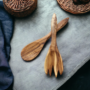 Juego de Cubiertos de Madera Hecho de Madera Renovable, Alternativa Ecológica a los Utensilios de Plástico - Product Image 6