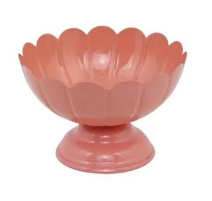 Bol de service rond en métal fantaisie pour fruits et chocolat, couleur personnalisée, finition par revêtement en poudre, bol et plat pour chocolat - Product Image 1