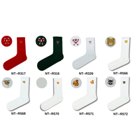 Chaussettes de tennis unisexes en coton imprimé de haute qualité, antidérapantes, respirantes, pour le sport, fabrication turque, vente en gros, usage quotidien