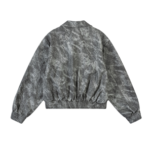 Fashionable High-quality Men's Cut <b>Leather</b> <b>Jacket</b> <b>Retro</b> Street-mounted Waterproof Bomber-customized - Product Image 4