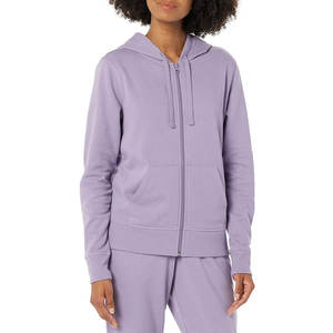Vente en gros de sweat-shirts à capuche décontractés pour femmes, élégants, confortables, à coque souple, à fermeture éclair, sweat-shirts à capuche à fermeture éclair intégrale, lourds, de haute qualité, en polaire - Product Image 3