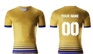 Camiseta de fútbol de secado rápido personalizada de fábrica, alta calidad, 100% poliéster, uniformes al por mayor, personalizada tu propia camiseta - Product Image 5