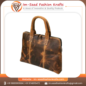 Handcrafted Genuine Leather Portfolios and Laptop Carry <b>Bags</b> - Product Image 6