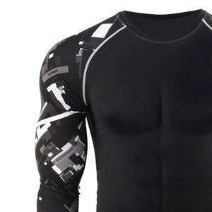 Diseñe su propio Rashguard personalizado Sublimación Impresión de manga larga Bjj Rash Guard - Product Image 4