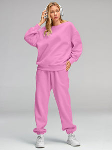 Sweat à capuche surdimensionné personnalisé pour femmes, taille plus, en molleton de coton, pull lourd pour l'hiver, fournisseur de haute qualité au Pakistan - Product Image 4