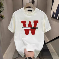 T-shirt décontracté à col roulé pour homme, 100 % coton tricoté, coupe classique, vente en gros à prix réduit, assortiment en vrac