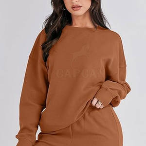 Conjunto Deportivo para Mujer, Precio Más Vendido, Alta Calidad, Sudadera, Invierno, Color Sólido, Casual, 100% Algodón, Talla Grande, Ligero, Nueva Llegada - Product Image 6