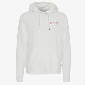 Sudaderas con capucha de lana de algodón de alta calidad para hombre, sudaderas ajustadas de Color sólido, básicos bordados para invierno, venta al por mayor - Product Image 3