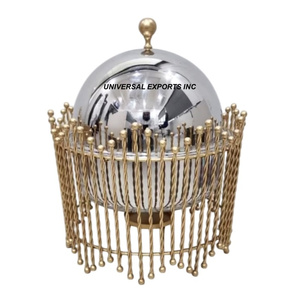 Ensemble de quatre casseroles en métal de forme ronde, faites à la main, dernière collection de chauffe-plats de luxe en métal - Product Image 3