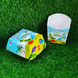 Caja Personalizada para Hamburguesas y Papas Fritas, Empaque de Comida para Fiestas con Materiales Reciclados, Caja Cuadrada con Acabado Mate - Product Image 2