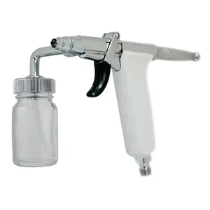 Kit Airbrush profesional aksi ganda kustom Aerografo 0.2 0.3 0.5mm dengan cangkir botol kaca