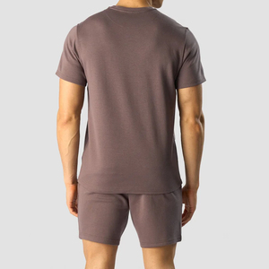 2025 pantalones cortos de algodón hechos a medida para hombre patrón sólido ropa informal pantalones cortos con cordón teñidos lisos a la venta - Product Image 2