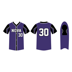 OEM เสื้อเบสบอลใช้ได้ทั้งชายและหญิงกระดุมแบบเต็มดีไซน์ผ้าทอลายทแยงระบายอากาศได้พร้อมแผ่นปักซับลิเมชัน - Product Image 4