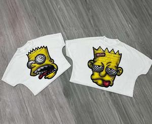 T-shirt 100% coton pour homme Design personnalisé Logo couleur unie impression bloc col en O coupe ajustée manches courtes 260 grammes décontracté personnalisable - Product Image 3