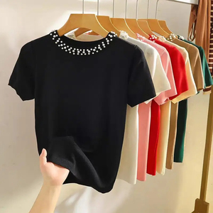 Vente en gros de t-shirts polo décontractés de haute qualité à revers de couleur unie 2023 polos d'été basiques pour hommes - Product Image 4