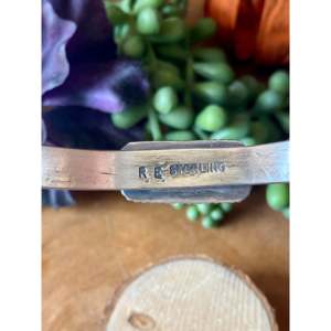 Rick Enriquez Kingman Turquoise & Sterling <b>Silver</b> Fashion <b>Cuff</b> <b>Bracelet</b> - Product Image 5