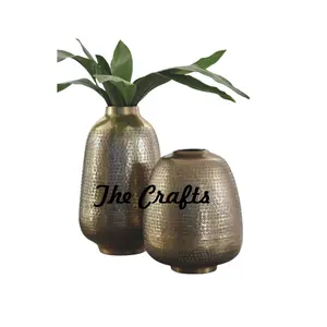 Различные размеры Античная латунная ваза для цветов с высококачественным индивидуальным размером и формой декоративная напольная ваза