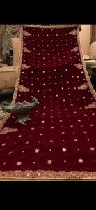 2023 Venta caliente moda india pakistaní Salwar Kameez colección de Bodas de lujo pesado piedra terciopelo bordado algodón Fantasía - Product Image 2