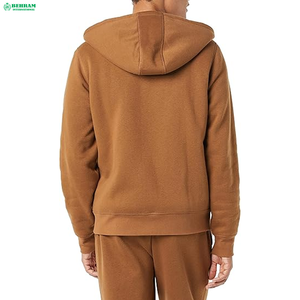 Vente en gros de sweats à capuche unisexes à manches longues en molleton technique French Terry avec fermeture éclair, logo personnalisé, hiver, 100% coton, avec fermeture éclair vierge et séchage rapide - Product Image 3