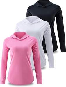 Sudaderas Ligeras de Pesca para Mujer, Manga Larga, Protección Solar UPF, con Orificios para los Pulgares - Product Image 3