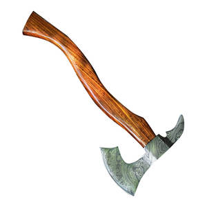 Vente en gros personnalisé OEM ODM usine de coutellerie Hache en acier Damas avec finition polonaise et prise confortable pour haches utilitaires extérieures - Product Image 1