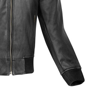 Chaquetas de invierno para hombre de cuero genuino para exteriores de lona High Street con logotipo personalizado - Product Image 6