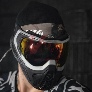 Bandeau de paintball personnalisé monogramme rouge et noir, durable, élégant, respirant, pour le sport et la performance sur le terrain - Product Image 5