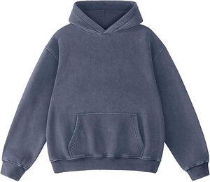 Sudadera con Capucha Estilo Retro Lavado Ácido para Hombre, Tejido de Felpa Premium, Corte Regular, Estilo Urbano Moderno, Otoño, 100% Algodón, para Uso Diario - Product Image 5