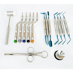 Thép Chất Lượng Cao Của Nhãn Hiệu Cấy Ghép Nha Khoa Phẫu Thuật Kit Sinus Lift Osteotome Xương Ghép Đóng Gói Tàu Sân Bay Mallet - Product Image 1