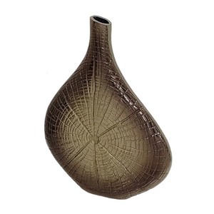 Handmade Home Percy Aluminum <b>Vase</b> in Gold and Brown Teardrop Shaped with Unique Design Home Decor <b>Small</b> <b>Vase</b> Metal <b>Vase</b> Modern - Product Image 2