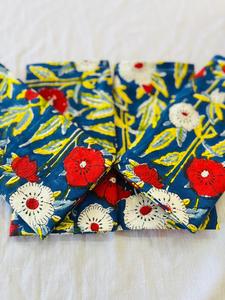 Juego de decoración de boda Bohemia moderna hecha a mano, servilletas de tela impresas en Bloque para cocina, comedor, decoración del hogar, servilletas de mesa lavadas - Product Image 3