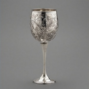 Gracegoblet ศักดิ์สิทธิ์หรูหราโลหะถ้วยไวน์โบราณโบราณแบบดั้งเดิมสำหรับพิธีกรรมทางศาสนาและแท่นบูชาของโบสถ์ - Product Image 1