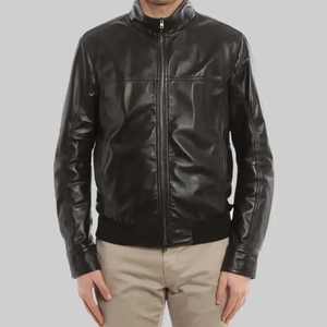 เสื้อแจ็คเก็ตหนังผู้ชายทรงคลาสสิก แขนยาว เสื้อคลุมกันหนาว สไตล์ลำลอง แฟชั่นสตรีท เหมาะสำหรับสวมใส่สบายในชีวิตประจำวัน ให้ความอบอุ่น และใช้งานได้ยาวนาน - Product Image 2