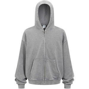 Tendance Hommes Acid Wash Hoodie 2025 Logo Personnalisé Gym Porter Mode Urbaine Premium Streetwear Fabricant OEM Usine - Product Image 5