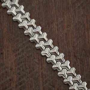 Zinc Alloy Geometric Charm <b>Bracelet</b> 182784 Vintage Religious Trendy <b>Copper</b> & Stainless Steel Bangles - Product Image 5