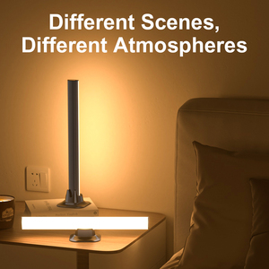 हॉट सेलिंग आधुनिक आरजीबी एलईडी लाइट बार स्मार्ट ऐप नियंत्रित लय मान्यता सफेद डिम्बल यूएसबी बेडरूम वातावरण प्लास्टिक लैंप टीवी - Product Image 6