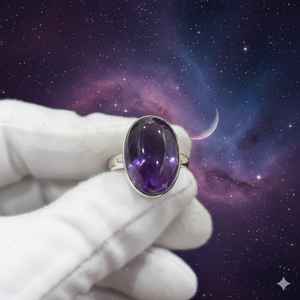 High Quality 925 Sterling Silver Women's <b>Ring</b> Bands <b>Fine</b> <b>Toe</b> with Amethyst Natural Gemstone 925 Sterling Silver 20% Off And Gift - Product Image 5